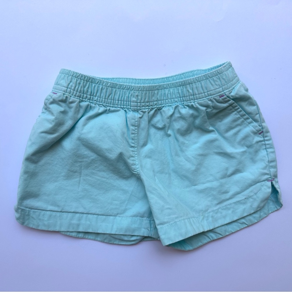 Lands End Aqua Girls Shorts - Size 6x-7